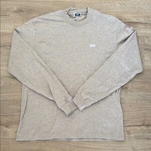 Men’s Kith long sleeve shirt sz large beige